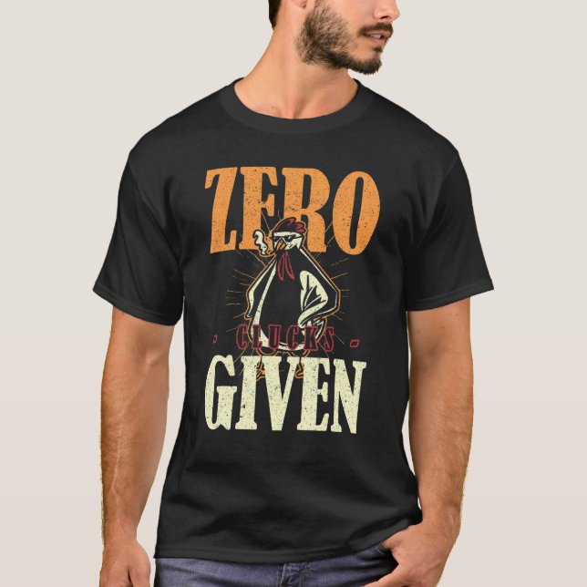 Zero Clucks Given Chicken Pyjamas T-Shirt (Front)