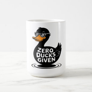 Zero Ducks Given - Funny Cool Duck Design Coffee Mug