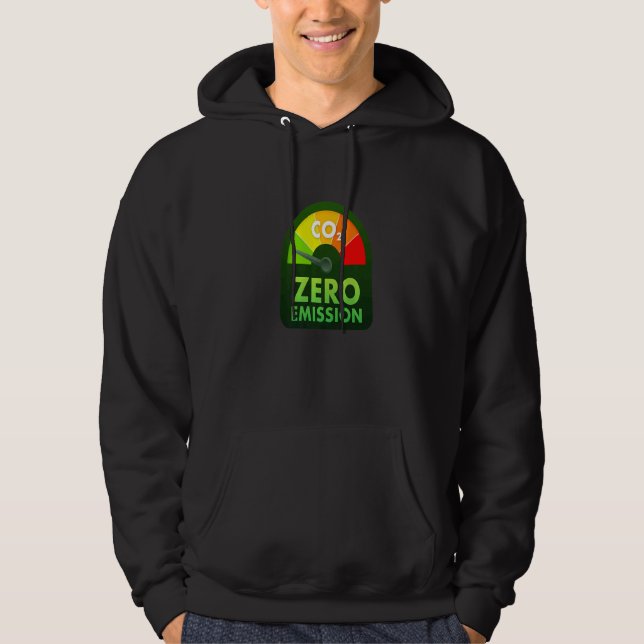 Zero Emissions Owner   Electric Car Drive The Futu Hoodie (Front)