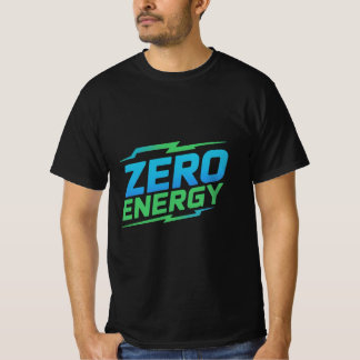 Zero Energy Fake Drink Logo T-Shirt