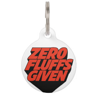Zero Fluffs Pet Tag
