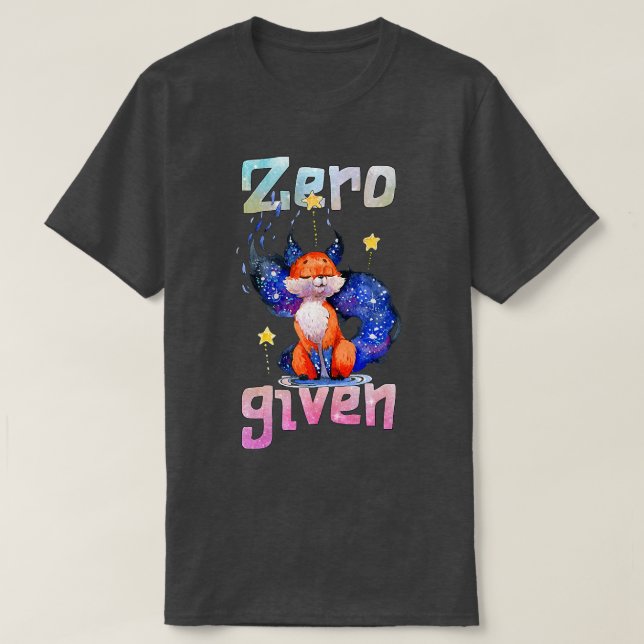 Zero Fo Given, Funny Fo T-Shirt (Design Front)
