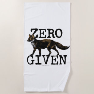 Zero (Fox) Given Beach Towel