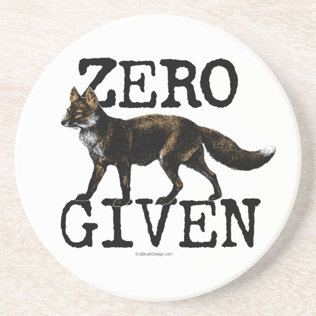 Zero (Fox) Given Coaster (Front)