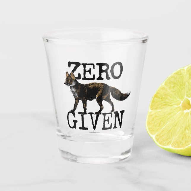 Zero (Fox) Given Shot Glass (Front)