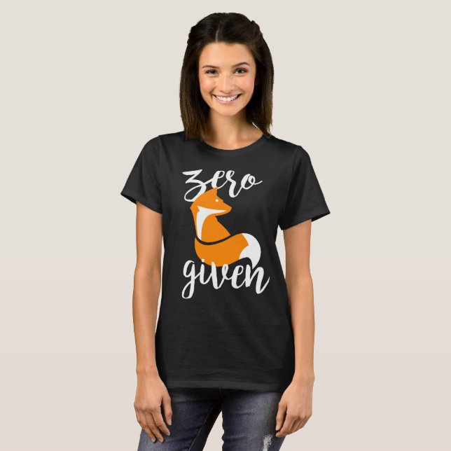 Zero Fox Given - T-Shirt (Black) (Front Full)