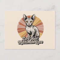 Zero Hair Maximum Love Sphynx Retro