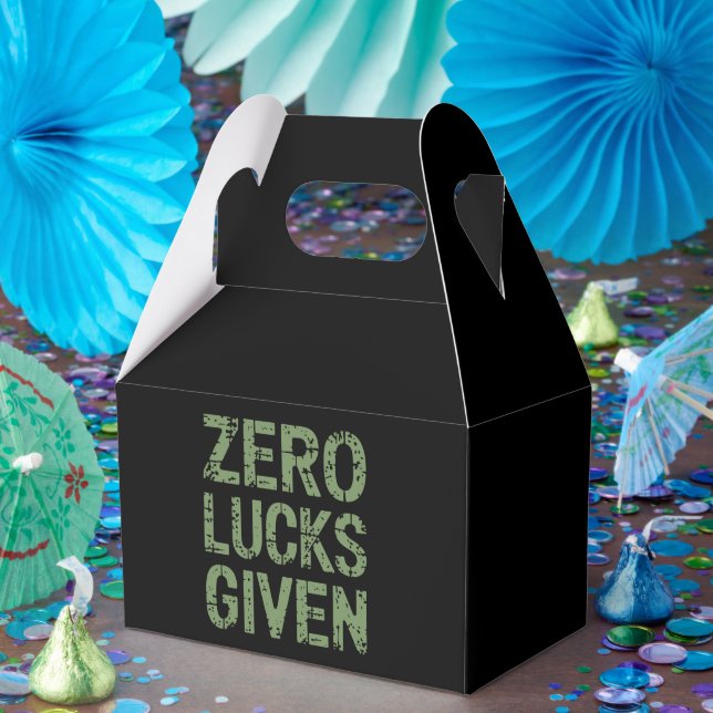 Zero Lucks Given St Paddy's Day Hilarious Patricks Favour Box (Party)