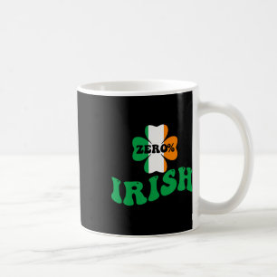 Zero Percent Irish Shamrocks Boys Kids Girls St Pa Coffee Mug