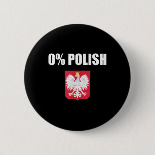 Zero Percent Polish Dyngus Day Wet Monday 6 Cm Round Badge