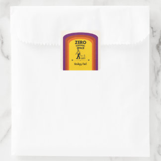 Zero Personal Space Funny Dog Lover Quote Square Sticker
