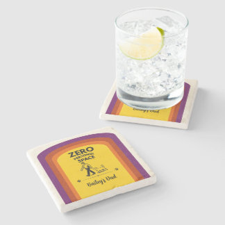 Zero Personal Space Funny Dog Lover Quote Stone Coaster