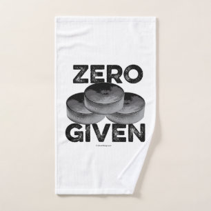 Zero Pucks Given (Hockey) Bath Towel Set