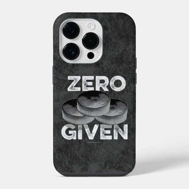 Zero Pucks Given (Hockey) Case-Mate iPhone Case (Back)