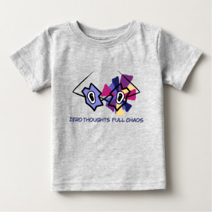 Zero Thoughts Full Chaos Abstract Glasses Funny To Baby T-Shirt