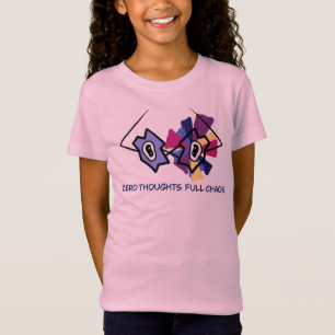 Zero Thoughts Full Chaos Funny Abstract Glasses T- T-Shirt