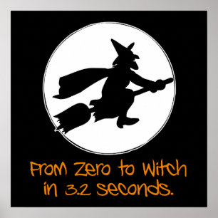 Zero to Witch Silhouette Style Poster