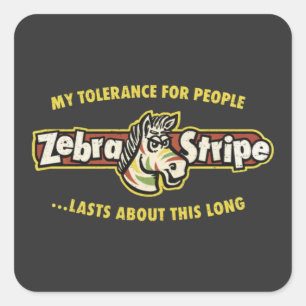 Zero Tolerance Fruit Stripe Gum Sarcastic Sticker