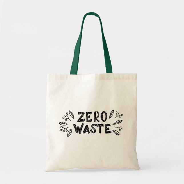 Zero Waste | Eco-Friendly Sustainability Tote Bag (Front)