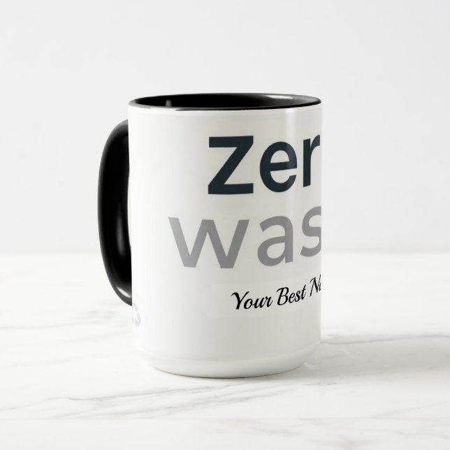 Zero Waste Icon Mug (Front Left)