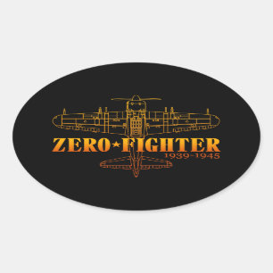 ZEROFIGHTER4 OVAL STICKER