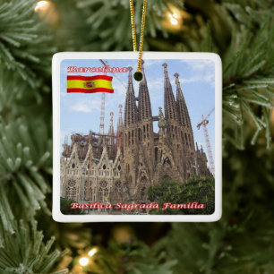 zES013 BARCELONA Basilica Sagrada Familia, Ceramic Ornament