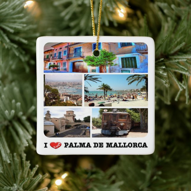 zES020 PALMA DE MALLORCA, Spain, Ceramic Ornament (Tree)