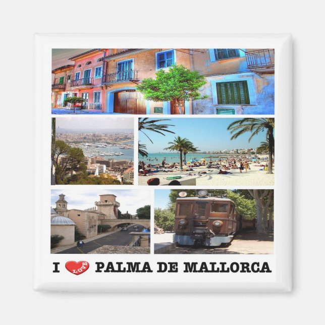 zES020 PALMA DE MALLORCA, Spain, Fridge Magnet (Front)