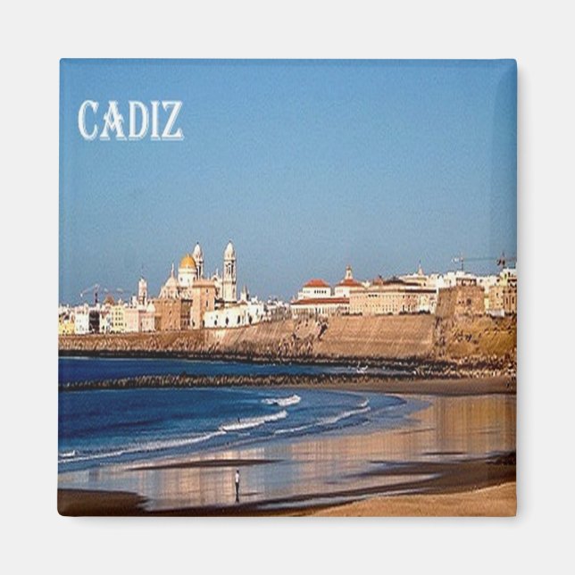 zES050 CADIZ panorama, Spain, Fridge Magnet (Front)