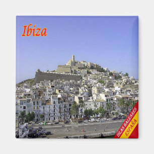 zES058 EIVISSA Town, Spain, Fridge Magnet