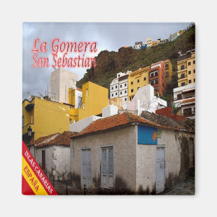 zES076 LA GOMERA SAN SEBASTIAN, Spain, Fridge Magnet