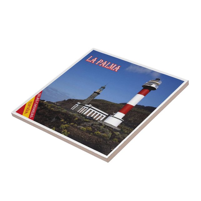 zES080 LA PALMA, LIGHTHOUSE, Spain, Tile (Side)