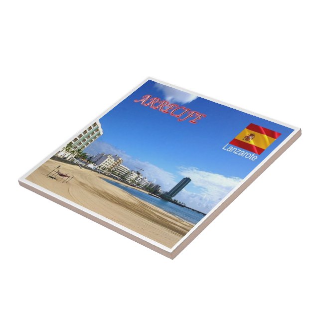 zES086 LANZAROTE, ARRECIFE, Spain, Tile (Side)