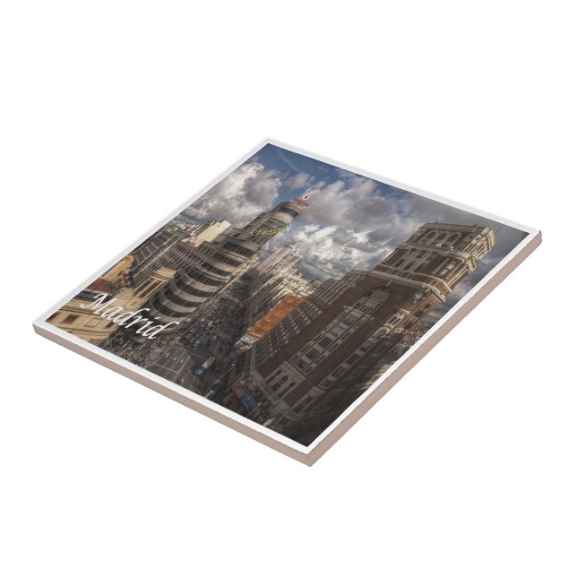 zES091 MADRID City, Spain, Tile (Side)