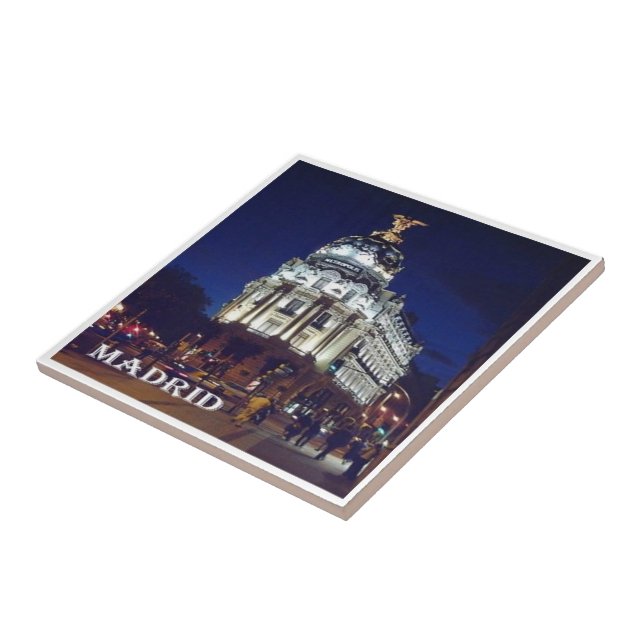 zES093 MADRID City, Spain, Tile (Side)