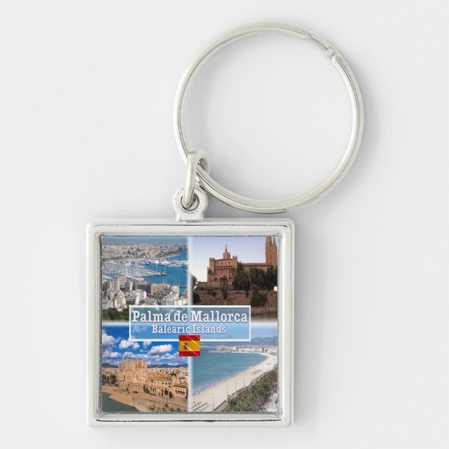 zES107 MALLORCA PALMA, Balearic Islands, Key Ring (Front)