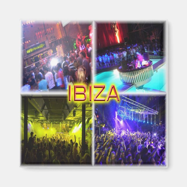 zES110 disco in IBIZA, Balearic, Spain, Fridge Magnet (Front)
