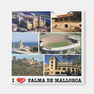 zES117 PALMA DE MALLORCA panorama, Fridge Magnet