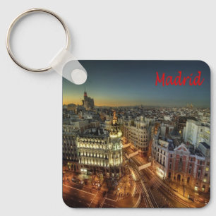 zES118 MADRID City, Spain, Europe, Key Ring