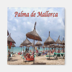zES128 PALMA DE MALLORCA, The Beach, Fridge Magnet