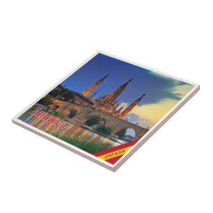 zES150 ZARAGOZA panorama, Spain, Tile