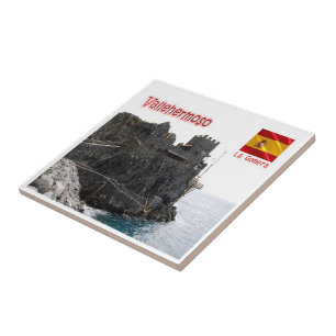 zES151 LA GOMERA Vallehermoso, Castillo del Mar,  Tile