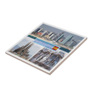 zES157 BARCELONA, Sagrada Familia Catalonia Tile