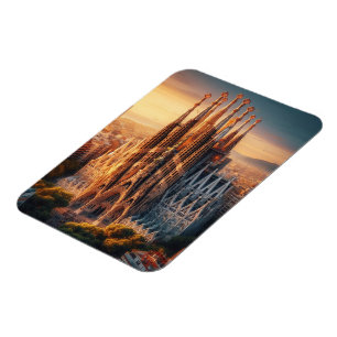 zESa13 BARCELONA Basilica Sagrada Familia, fridge Magnet