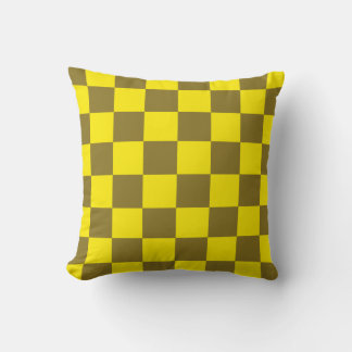 Zest and Acid Chequerboard Cushion