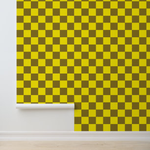 Zest and Acid Chequerboard Wallpaper