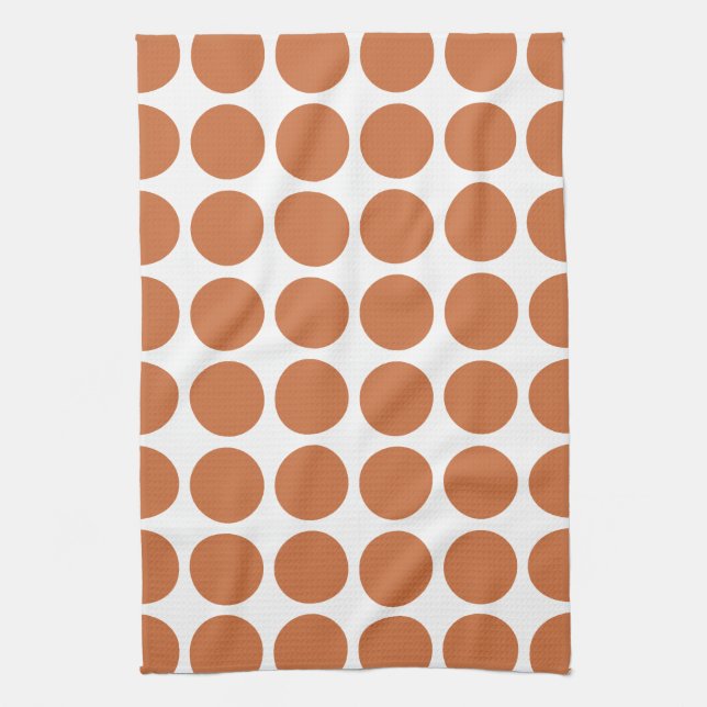 Zest Neutral Dots Tea Towel (Vertical)