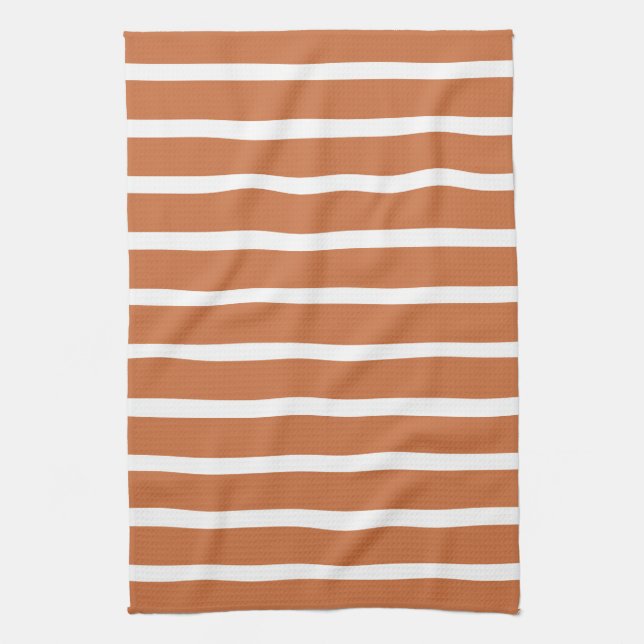 Zest Neutral Stripes Tea Towel (Vertical)