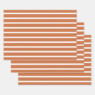 Zest Neutral Stripes Wrapping Paper Sheet