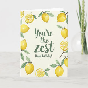 Zesty Birthday Fruit Card